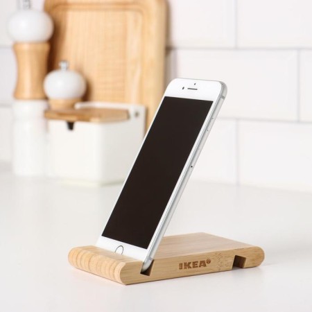Smartphone stand/tablet Wooden "Berggenes", bamboo