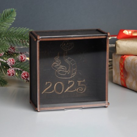 New Year's box "Snake 2025" 6x12x12 cm