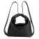Bag women, genuine leather, black 40x5x30 cm