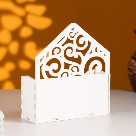 Kashpo wooden 18 × 6 × 20 cm envelope Radada "Blood", white give beautifully-1