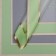 Matte flowers film, "Flowers with a border", 58x58cm, green