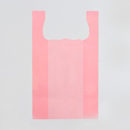 T -shirt package, polyethylene, pink 24 x 42 cm, 8 μm