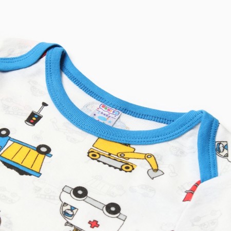 Bodi children, white color/cars, height 68 cm-1