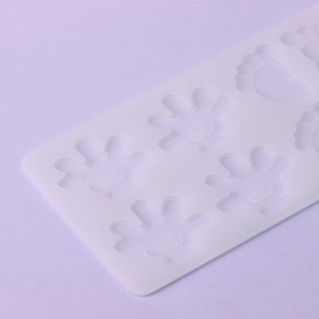 Chocolate form "Rastype", silicone, 8 cells, 19.5 × 10.5 × 0.4 cm, the color is transparent-1