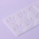 Chocolate form "Rastype", silicone, 8 cells, 19.5 × 10.5 × 0.4 cm, the color is transparent