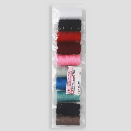 Set of threads 40/2, 200 m, 10 pcs, color mix-2