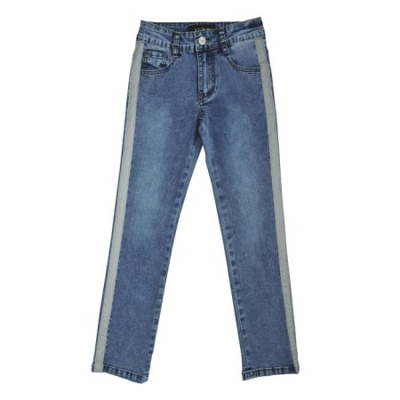 Jeans for girls, height 110 cm, blue color