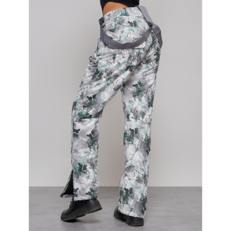 Semi -combinezone ski insulated female winter, size 48, white color-5