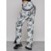 Semi -combinezone ski insulated female winter, size 48, white color
