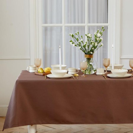 The tablecloth "Ethel" Elegance 150*220 +/- 3cm, central kofey, pl. 192 g/m2, hl with VGMO