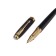 Gift feathers in the leatherette case, the body is black, gold