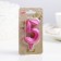 Candle in the Cake "Fine", number "5", pink metallic, 6.5 cm