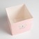 Gift box for flowers with PVC lid, packaging, "Beautiful", 12 x 12 x 12 cm