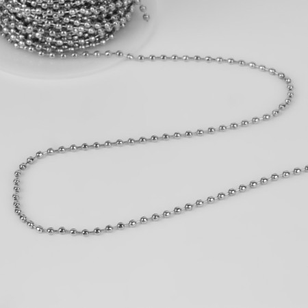 A chain for a bag, iron, d = 2.3 mm, 10 ± 0.5 m, silver color-2