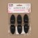 Cleaner fastener, with a button, 10.5 × 2.6 cm, 3 pcs, black color