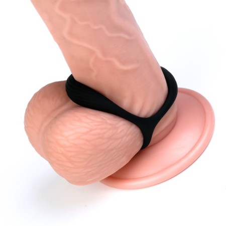 The erective ring of the oki, without vibration, soft silicone, d = 32 mm, black-4