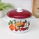 Cylindrical “cherries”, 5.5 l, with a lid, induction, white color, white