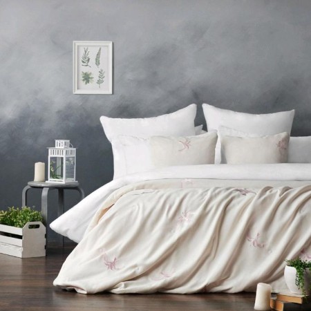 The Liberty set: a cover of 160 x 220 cm, pillowcases 40 x 40 cm - 2 pcs, white