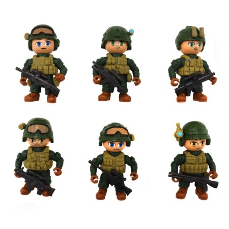 FUNKY TOYS figure "Special Forces", in green uniform, 8 cm, mix-8
