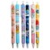 Gel pen, automatic 0.5 mm, black rod, body with a pattern, mix (barcode on a piece)