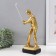 Polystone souvenir "Golphist - Professional blow" gold 16x9.5x35 cm
