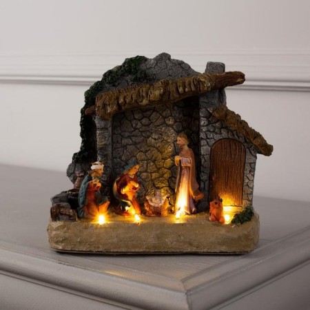 LED Figure "Christmas" 18 × 19 × 8 cm, polystone, AAX3 batteries (not in the kit), a glow of warm white