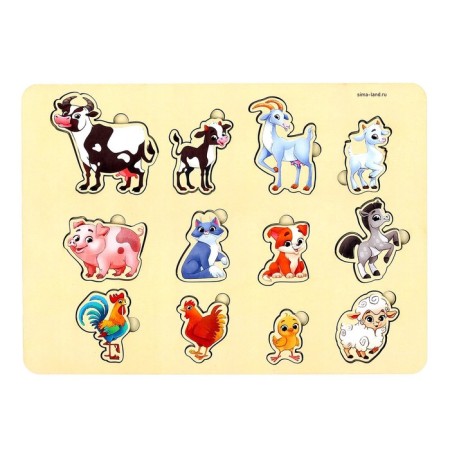 Farm animal liner, 12 inserts-1