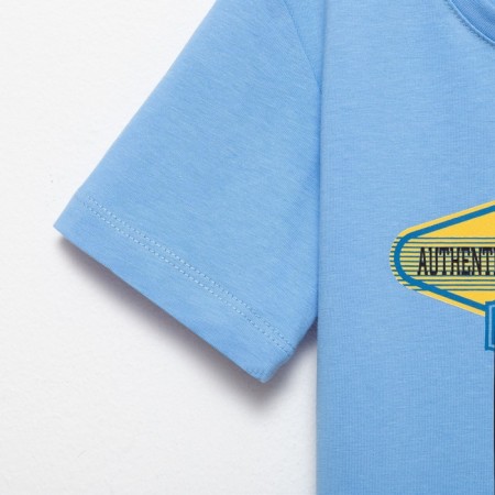 T -shirt Children's Minaku "Dog" color blue, height 128-7