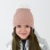 Hat for girls, color powder, size 52-56