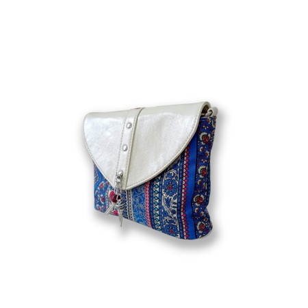 Bag Messenger Carino, valve department, blue color 18x24x7cm