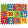 Game rug-puzzle, blue tractor