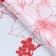 Matte flowers film, "Flowers with a border", 58x58cm, red