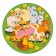 Logical puzzle "Animals and cubs", D = 20 cm