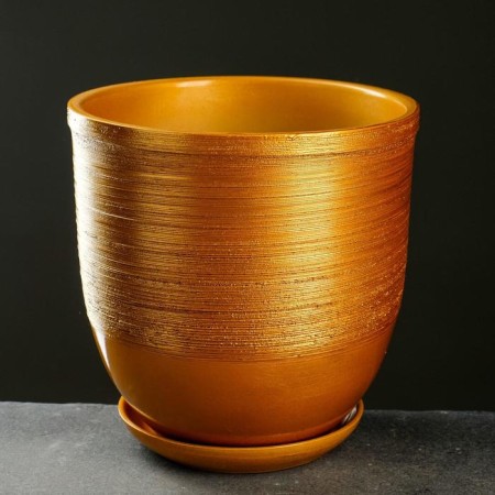 Flower pot "honey" with a pallet, 8l