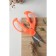 Scissors kitchen shares "Lovkach", 19 cm, orange color