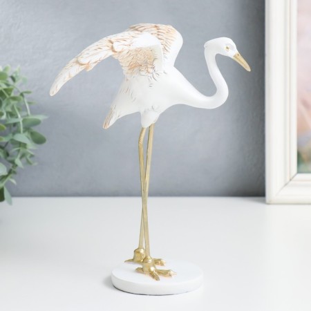Souvenir Polystone "White Stork. Lugus of wings" 20.5x12.5x22 cm-3