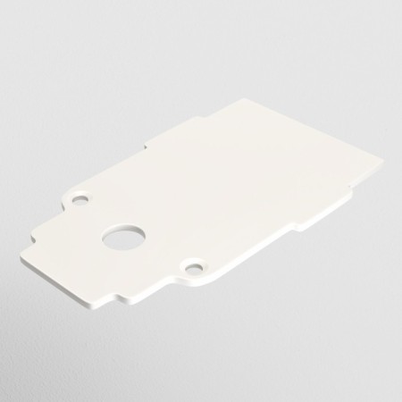 The end fan for the built-in track system Technical TRA004EC-22W, 4.5x0.2x7.5 cm, white color-2