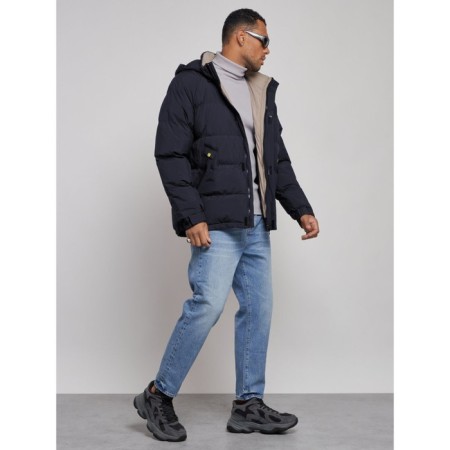 Sports Bologna male winter, size 58, dark blue color-2