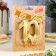 Candle for cake jubilee "line", number 10, gold shine, 8cm