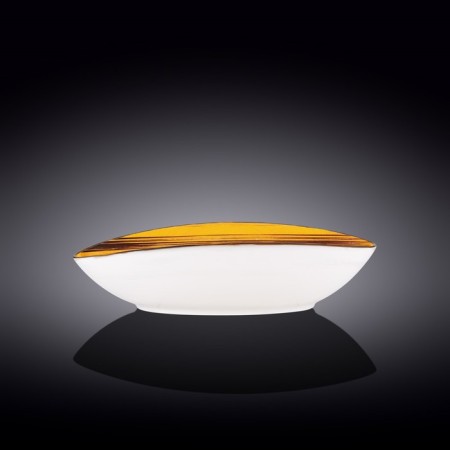 Oval dish Wilmax England Scratch, size 30x19.5x7 cm, yellow color-1
