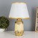 Table lamp "Nonaa" 1x40W E14 beige/gold 24x24x40cm