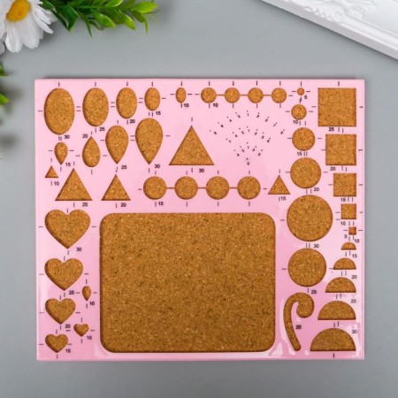 Quilling ruler plastic, micx 21.5x18.5x0.7 cm