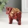 Souvenir Polystone "Elephant in the Golden Popone" 5x6.5x2.5 cm