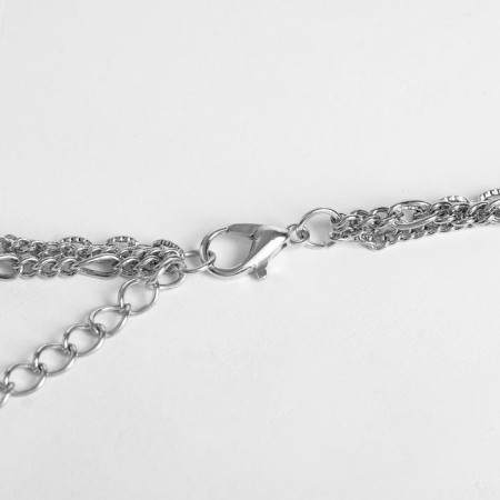 Pendant "Chain" frame with a ring, color silver, l = 52 cm-1