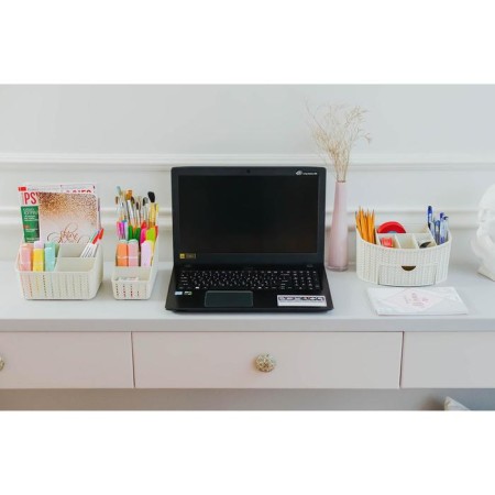 Organizer "Knitting", 5 sections, color white rattan-5
