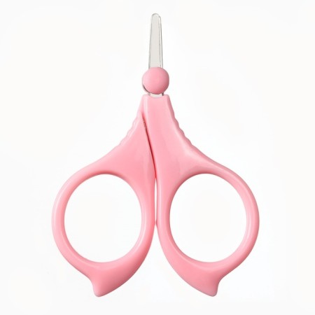 Baby scissors are safe, manicure, with a cover, from 0 months, pink color-2