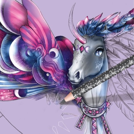 Coloring for girls Nebulous Stars Space-6