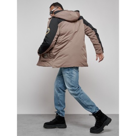 Male Winter jacket, size 56, brown color-24