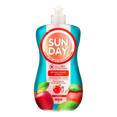 Sunday's washing tool "Yabloko" Antibacterial, 500 ml