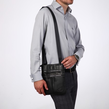 Male bag, Fidelio Largo, black color-4